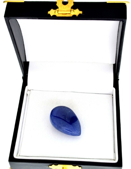 41.00CT Pear Cut Cabochon Tanzanite Gemstone