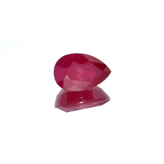 APP: 12.3k 12.29CT Pear Cut Ruby Gemstone