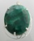 APP: 17.4k Fine Jewelry Designer Sebastian 416.64CT Oval Cut Emerald and Sterling Silver Pendant