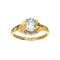 APP: 1k Fine Jewelry 10kt. Yellow/White Gold, 0.70CT Aquamarine And Diamond Ring