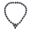 APP: 14k *180.46ctw Blue Sapphire and 2.96ctw Colorless Topaz Silver Necklace (Vault_R9_25111)