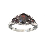 APP: 0.3k Fine Jewelry 2.40CT Almandite Garnet And Sterling Silver Ring