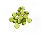 APP: 3.2k 21.00CT Round Cut Green Peridot Parcel