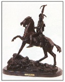 *Very Rare Small Scalp Bronze by Frederic Remington 10'''' x 8.5''''  -Great Investment- (SKU-AS)