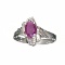 APP: 0.9k 1.11CT Ruby And Topaz Platinum Over Sterling Silver Ring