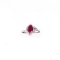 APP: 1.3k 1.27CT Ruby And Topaz Platinum Over Sterling Silver Ring
