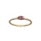 APP: 0.4k Fine Jewelry 14 KT Gold, 0.20CT Red Ruby And Diamond Ring