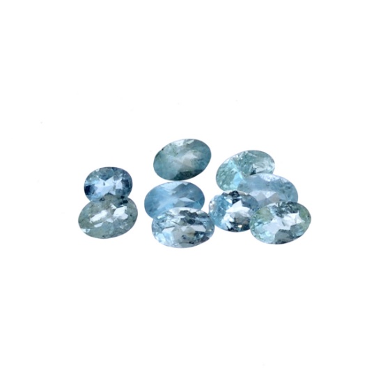 APP: 1.1k 3.70CT Oval Cut Aquamarine Parcel