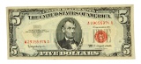 Rare 1963 $5 U.S. Red Seal Note