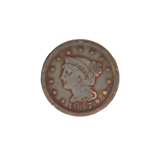 1847 Large Cent Coin