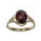 APP: 0.6k Fine Jewelry 14 KT Gold, 3.21CT Oval Cut Red Almandite Garnet Ring