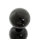 APP: 1.1k Rare 768.50CT Sphere Cut Black Agate Gemstone
