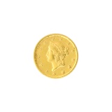 Extremely Rare 1853 $1 U.S. Liberty Head Gold Coin