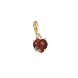 APP: 0.5k Fine Jewelry 14 kt. Gold, 0.50CT. Almandite Garnet And Diamond Pendant