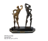 *Rare Limited Edition Numbered Bronze Dali ''''Day & Night'''' 23'''' H x 22'''' L x 9'''' W -Great