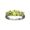 APP: 0.3k Fine Jewelry 1.49CT Oval Cut Green Peridot And Sterling Silver Ring