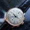 *BREITLING Men's 18K Solid Rose Gold Chronograph Hand Wind 1940s Watch