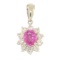 *Fine Jewelry, 18KT White Gold, 0.65CT Pink Sapphire And 0.37CT Diamond Pendant (GL ZP1642-2)