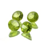 APP: 1.1k 5.36CT Round Cut Green Peridot Parcel