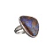 APP: 0.9k Fine Jewelry 11.50CT Free Form Blue Boulder Brown Opal And Sterling Silver Ring