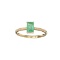 APP: 1.2k Fine Jewelry 14 KT Gold, 0.62CT Green Emerald And Diamond Ring