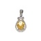 APP: 0.6k Fine Jewelry 2.50CT Citrine And White Sapphire Sterling Silver Pendant