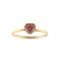 Beautiful 18K Rose Gold 0.55CT Heart Cut Pink Sapphire Ring