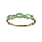 APP: 1k Fine Jewelry, Designer Sebastian 14 KT Gold, 0.46CT Emerald and 0.02CT Diamond Ring