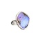 APP: 0.9k Fine Jewelry 9.35CT Free Form Blue Boulder Brown Opal And Sterling Silver Ring