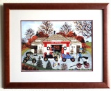 Wooster Scott - ''''The Good Old Days'''' Framed Giclee Original Signature & Numbered Editon