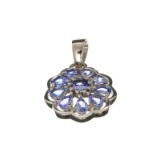 APP: 1.6k Fine Jewelry 1.80CT Tanzanite And Sterling Silver Pendant