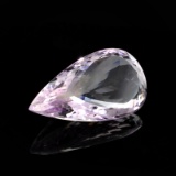 APP: 2k 65.50CT Pear Cut, Light Purple Amethyst Gemstone