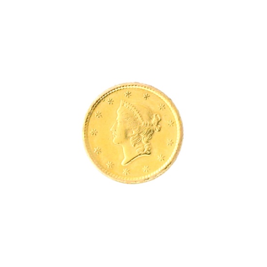 Extremely Rare  1853 $1.00 U.S. Liberty Head Gold Coin - Great Investment