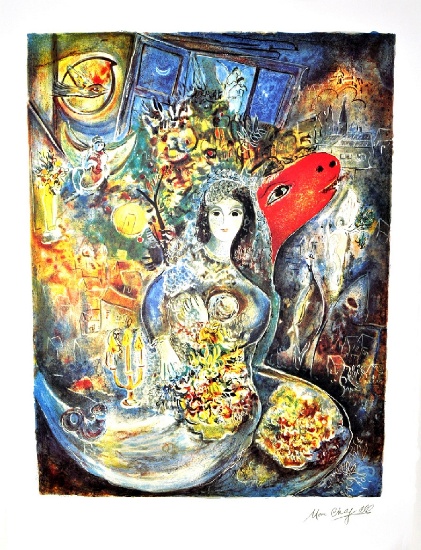 MARC CHAGALL (After) Bella Lithograph, I13 of 500