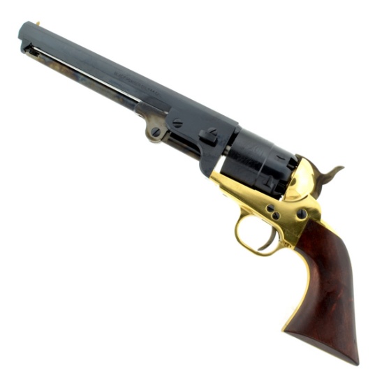 Gun Exquisite New, Original Box, Papers, Traditions 1851 Navy Revolver .44 Cal Brass Frame 7 1/2'' B