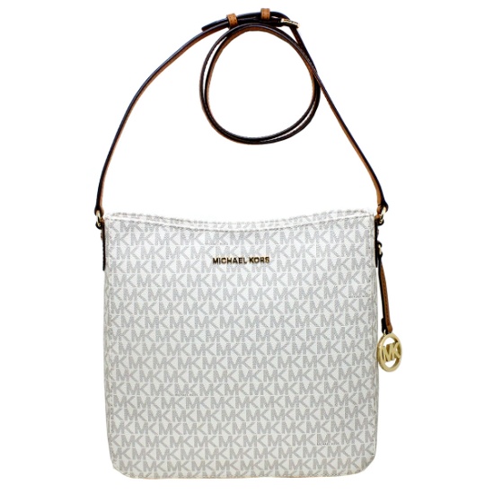 Gorgeous Brand New Never Used Vanilla/Acorn Michael Kors Large Messenger Bag Tag Price $298