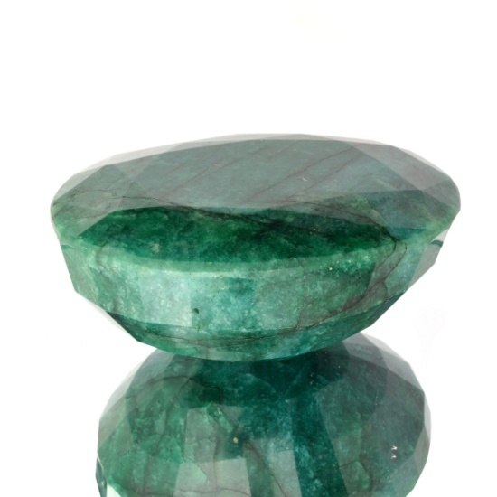 Est. Value 4.2K - 7.0K 1755.50CT Oval Cut Green Beryl Emerald Gemstone