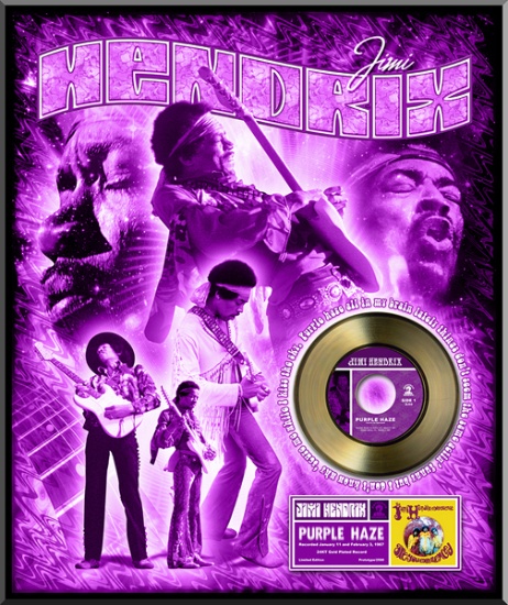 JIMI HENDRIX ''Purple Haze'' Gold 45