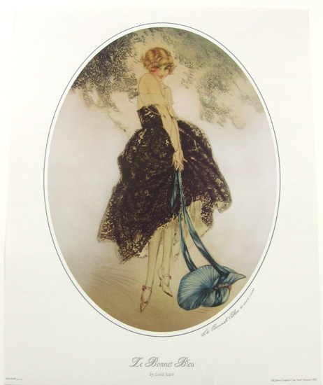 LOUIS ICART (After) Le Bonnet Bleu Print, 16'' x 20''