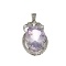 APP: 1.1k Fine Jewelry 11.30CT Purple Amethyst And White Sapphire Sterling Silver Pendant