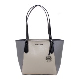 Gorgeous Brand New Never Used Pearl Gray MLTI Michael Kors Small Bonded Tote Bag Tag Price $328