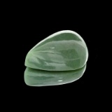 APP: 0.8k 105.96CT Pear Cut Cabochon Nephrite Jade Gemstone