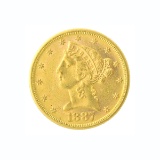 Extremely Rare 1887-S $5 U.S. Liberty Head Gold Coin Great Investment!