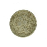 1865 3 Cent Nickel Coin