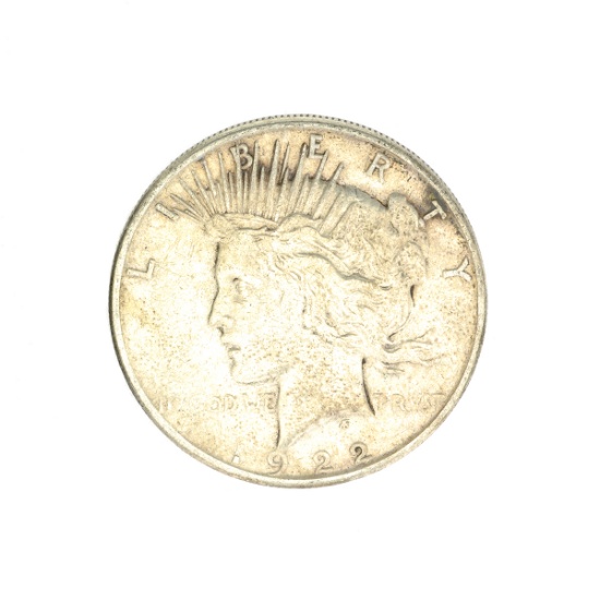 1922-S U.S. Peace Type Silver Dollar Coin