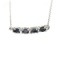 Fine Jewelry Designer Sebastian 1.85CT Oval Cut Blue Sapphire  And Sterling Silver Necklace