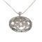 0.31CT Diamond and Sterling Silver Pendant with 18'' Chain