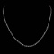 *Fine Jewelry 14KT. White Gold, 4.5GR, 18'' Medium Twisted Round Link Chain (GL 4.5-16)
