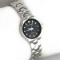 Paul Jardin Women's Stainless Steel Round Silver and Black Watch