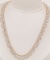 *Fine Jewelry 14KT. White/Yellow Gold, 18'' Fancy Lace Style Necklace (FJ F323)